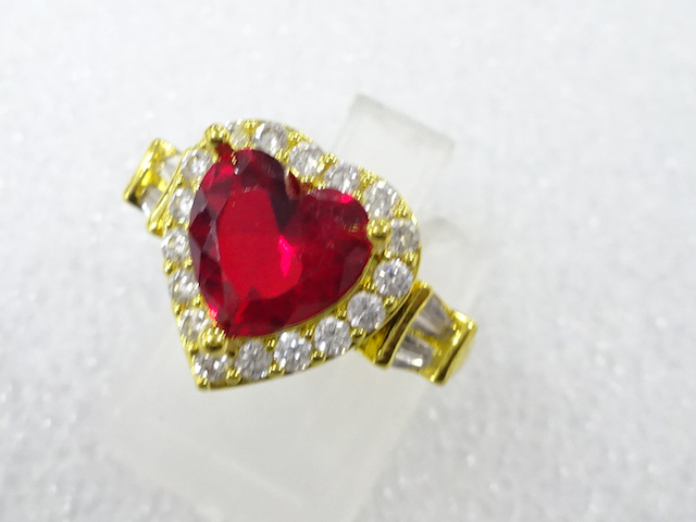 COLORED STONE FASHION RING / JP SIZE 10